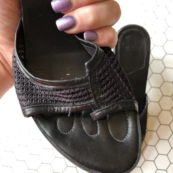 Vic Matie Black Toe Ring Sandals 36 - Picture 2 of 8